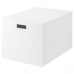 Коробка с крышкой IKEA TJENA белый 35x50x30 см (903.743.49)