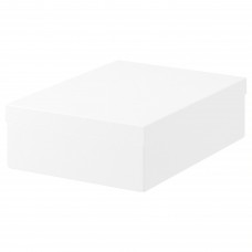 Коробка з кришкою IKEA TJENA білий 25x35x10 см (903.954.22)