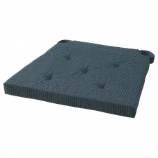 Подушка для стільця IKEA JUSTINA темно-синій смугастий 42/35x40x4 см (903.958.13)