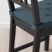 Подушка на стул IKEA JUSTINA темно-синий в полоску 42/35x40x4 см (903.958.13)