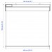 Затемнювальна рулонна штора IKEA FYRTUR дист.управління сірий 100x195 см (904.081.70)
