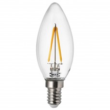 LED лампочка E14 200 лм IKEA RYET свечеобразная прозрачный (904.164.53)
