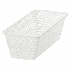 Сітчастий кошик IKEA JONAXEL білий 25x51x15 см (904.199.65)