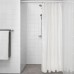 Шторка для душу IKEA KLOCKAREN кремово-білий 180x200 см (904.296.34)