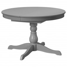 Розкладний стіл IKEA INGATORP сірий 110/155 см (904.303.45)
