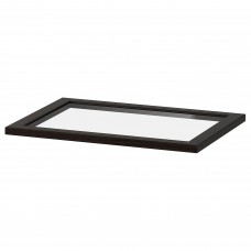 Полка стеклянная IKEA KOMPLEMENT черно-коричневый 50x35 см (904.375.49)