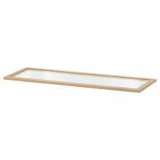 Полка стеклянная IKEA KOMPLEMENT беленый дуб 100x35 см (904.375.68)