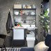 Міні-кухня IKEA RAVAROR чорний 112x60x178 см (904.545.67)
