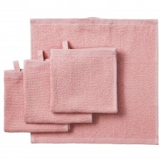 Рушничок IKEA KORNAN рожевий 30x30 см (904.563.21)