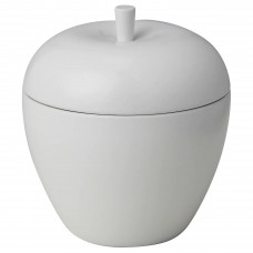 Ароматическая свеча в металлическом подсвечнике IKEA ANSPRAKSLOS яблоко и груша белый 9 см (904.882.04)
