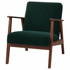 Кресло IKEA EKENASET темно-зеленый (905.035.44)