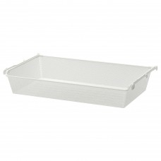 Сітчастий кошик із напрямною рейкою IKEA KOMPLEMENT білий 100x58 см (990.109.86)