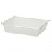 Сітчастий кошик із напрямною рейкою IKEA KOMPLEMENT білий 75x58 см (990.109.91)