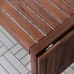 Стіл і 2 крісла з підлокітниками та лавка IKEA APPLARO сад балкон коричневий (990.539.71)