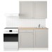 Кухня IKEA KNOXHULT сірий 120x61x220 см (991.804.36)