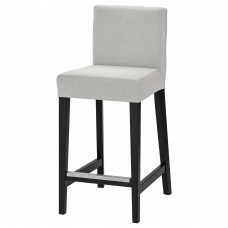 Барний стілець IKEA HENRIKSDAL коричнево-чорний світло-сірий 63 см (991.903.41)