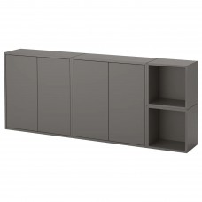 Комбінація настінних шаф IKEA EKET темно-сірий 175x25x70 см (991.909.11)