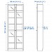 Стеллаж для книг IKEA BILLY / OXBERG черно-коричневый 80x30x237 см (992.177.55)