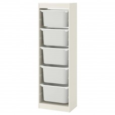 Комбінація стелажу IKEA TROFAST білий білий 46x30x145 см (992.284.76)