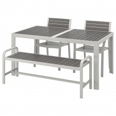 Стол с 2 стулами и скамья IKEA SJALLAND (992.523.72)