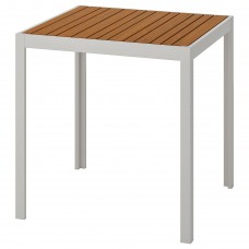 Садовый стол IKEA SJALLAND светло-коричневый светло-серый 71x71x73 см (992.624.32)
