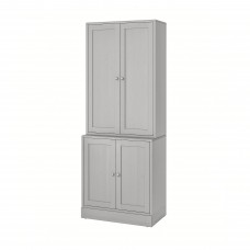 Комбінація шаф та стелажів IKEA HAVSTA сірий 81x47x212 см (992.659.87)