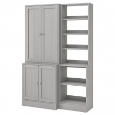 Книжкова шафа IKEA HAVSTA сірий 142x47x212 см (992.751.37)