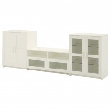 Комбінація шаф для TV IKEA BRIMNES білий 276x41x95 см (992.782.25)