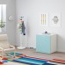 Шкафчик для игрушек на колесиках IKEA STUVA / FRITIDS белый голубой 60x50x64 см (992.795.88)