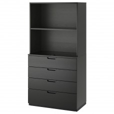 Комбінація меблів IKEA GALANT чорний 80x160 см (992.851.17)