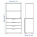 Комбінація меблів IKEA GALANT чорний 80x160 см (992.851.17)