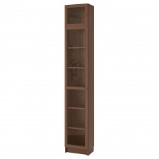 Книжкова шафа IKEA BILLY / OXBERG коричневий скло 40x30x237 см (992.874.37)