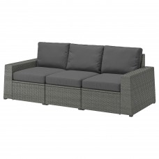 3-місний модульний диван IKEA SOLLERON темно-сірий темно-сірий 223x82x88 см (992.877.72)