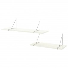 Комбінація навісних полиць IKEA BERGSHULT / PERSHULT білий хромований 120x30 см (992.911.75)