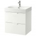 Шкаф для раковины IKEA GODMORGON / BRAVIKEN белый 61x49x68 см (992.923.68)
