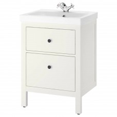 Шкаф для раковины IKEA HEMNES / ODENSVIK белый 63x49x89 см (992.934.19)