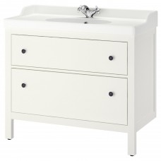 Шкаф для раковины IKEA HEMNES / RATTVIKEN белый 102x49x89 см (992.936.69)