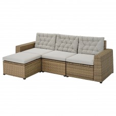 3-місний модульний диван IKEA SOLLERON коричневий сірий (993.032.63)