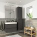 Набір меблів для ванної IKEA GODMORGON / BRAVIKEN сірий 80 см (993.044.89)