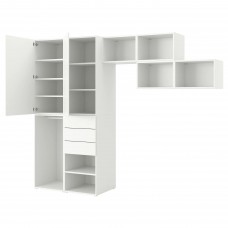 Гардероб IKEA PLATSA білий 300x57x241 см (993.045.78)