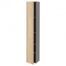 Висока шафа IKEA ENHET сірий під дуб 30x30x180 см (993.224.74)