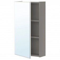 Шафа дзеркальна IKEA ENHET сірий 40x15x75 см (993.225.01)