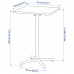 Барний стіл IKEA STENSELE антрацит 70x70 см (993.239.25)