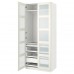 Гардероб IKEA PAX / BERGSBO білий матове скло 100x60x236 см (993.291.40)