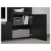 Комбинация шкафов под TV IKEA BESTA черно-коричневый 240x42x129 см (993.306.38)