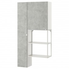 Комбинация шкафов и стеллажей IKEA ENHET белый 90x30x180 см (993.315.05)