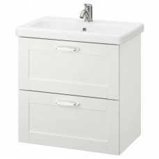 Шкаф для раковины IKEA ENHET / TVALLEN белый 64x43x65 см (993.364.90)