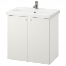 Шкаф для раковины IKEA ENHET / TVALLEN белый 64x43x65 см (993.365.22)