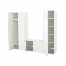 Гардеробна шафа IKEA PLATSA білий 260x42x221 см (993.365.60)