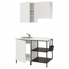 Кухня IKEA ENHET антрацит белый 123x63.5x222 см (993.371.16)